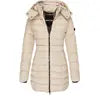 Hot Sales 8 Colors S-3XL Plus Size  High Quality Winter New Women Cotton Padded Women Long Slim Body Warm Down Cotton Padded Coat Parka Jackets Women Outerwear Winter Apparel Supplies