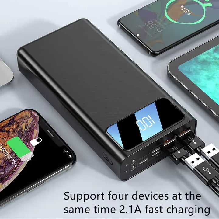 Portable 30000mah Power Bank Mobile Phone Charger 30000mah USB/Type C Power Banks Best Powerful Computer Electronic Supplies