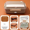 Outdoor Travel Camping Beach Office Students Electric Heating Lunch Dinner Box 304 Stainless Steel Inner Liner - Constant Temperature Lunch Box for Portable Food Heating Storage
