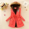 BEST PRICE 10 Colors S-3XL Plus Size Long Sleeve Thick Warmth Clothing Autumn Winter Warm New Hooded Cotton Casual Jacket Snow Boots Outerwear Coats Women Winter Apparel Supplies