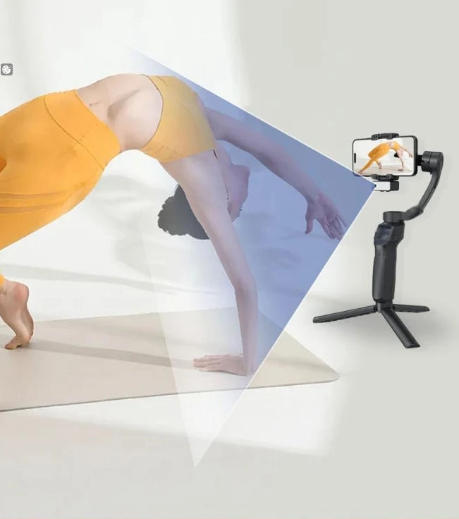 L9 Lite Professional  AI Auto Face Tracking  Gimbal with Stable Tripod 360 View Foldable Smartphone Stabilizer for Outdoor Vlog Live Streaming TikTok YouTube Videos