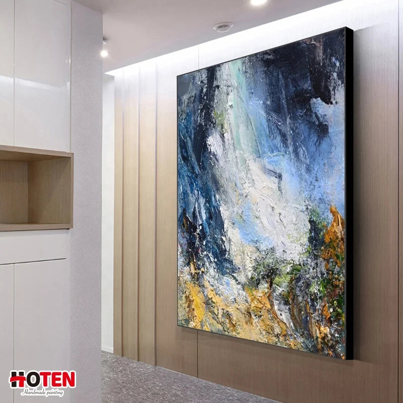 100% Pure Hand-Painted Oil Paints Villa Home Living Room Wall Art Creative Decoration Large Original Handmade Abstract Frameless Oil Canvas Paints Unique Seascape Artwork Home Gallery Wall Decorations