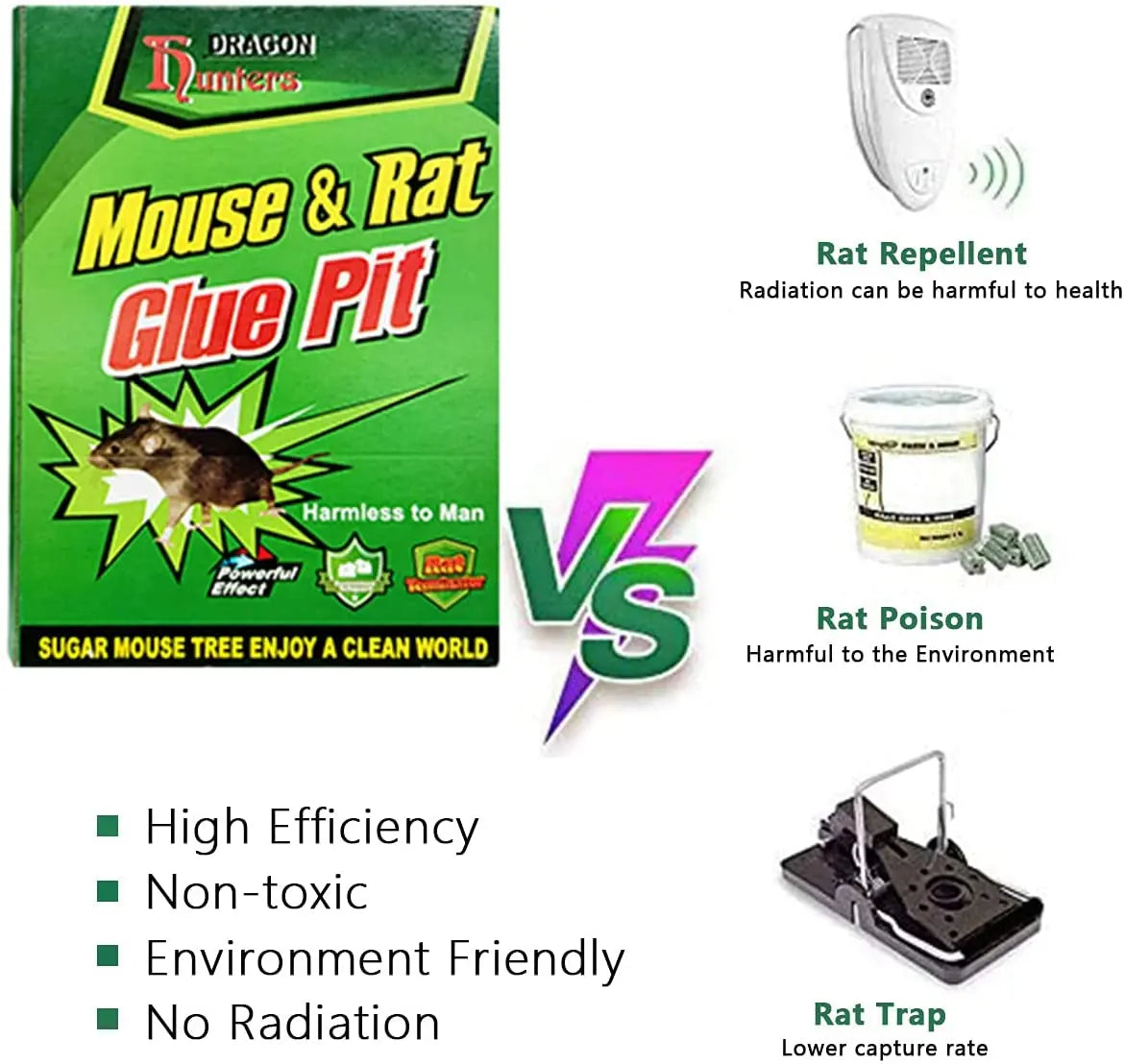 5/10pcs Mouse Board Sticky Mice Glue Trap High Effective Rodent Rat Bugs Catcher Pest Control Reject Non-Toxic Eco-Friendly