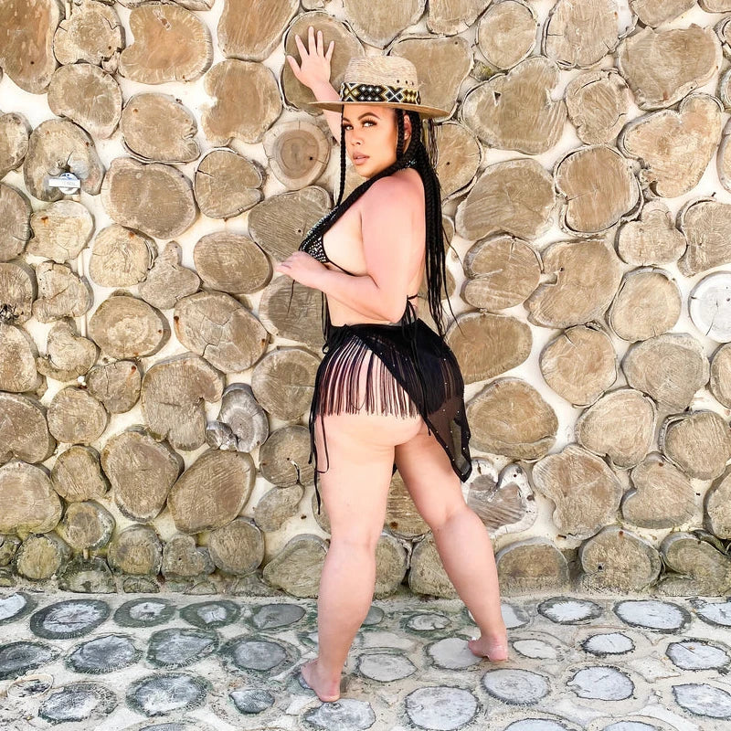 NEW Arrivals S-5XL Plus Size Hot Selling 2026 Women Summer Suspenders Tight Tassel Hot Diamond Sexy Dress