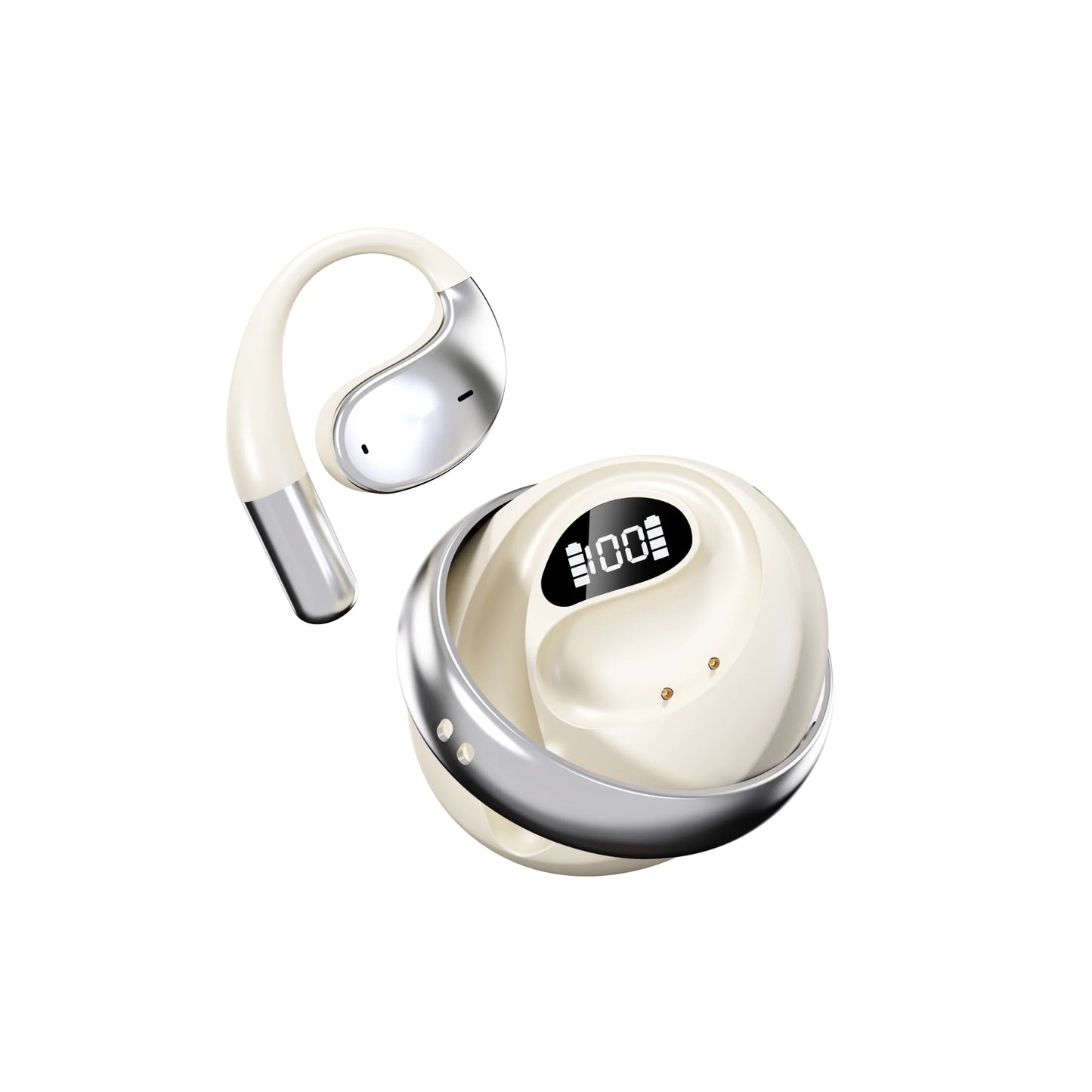 N70 OWS Sports Wireless Earbuds TWS Headphones for V5.4 Low Latency Battery Digital Display Open Style IPX5 Waterproof