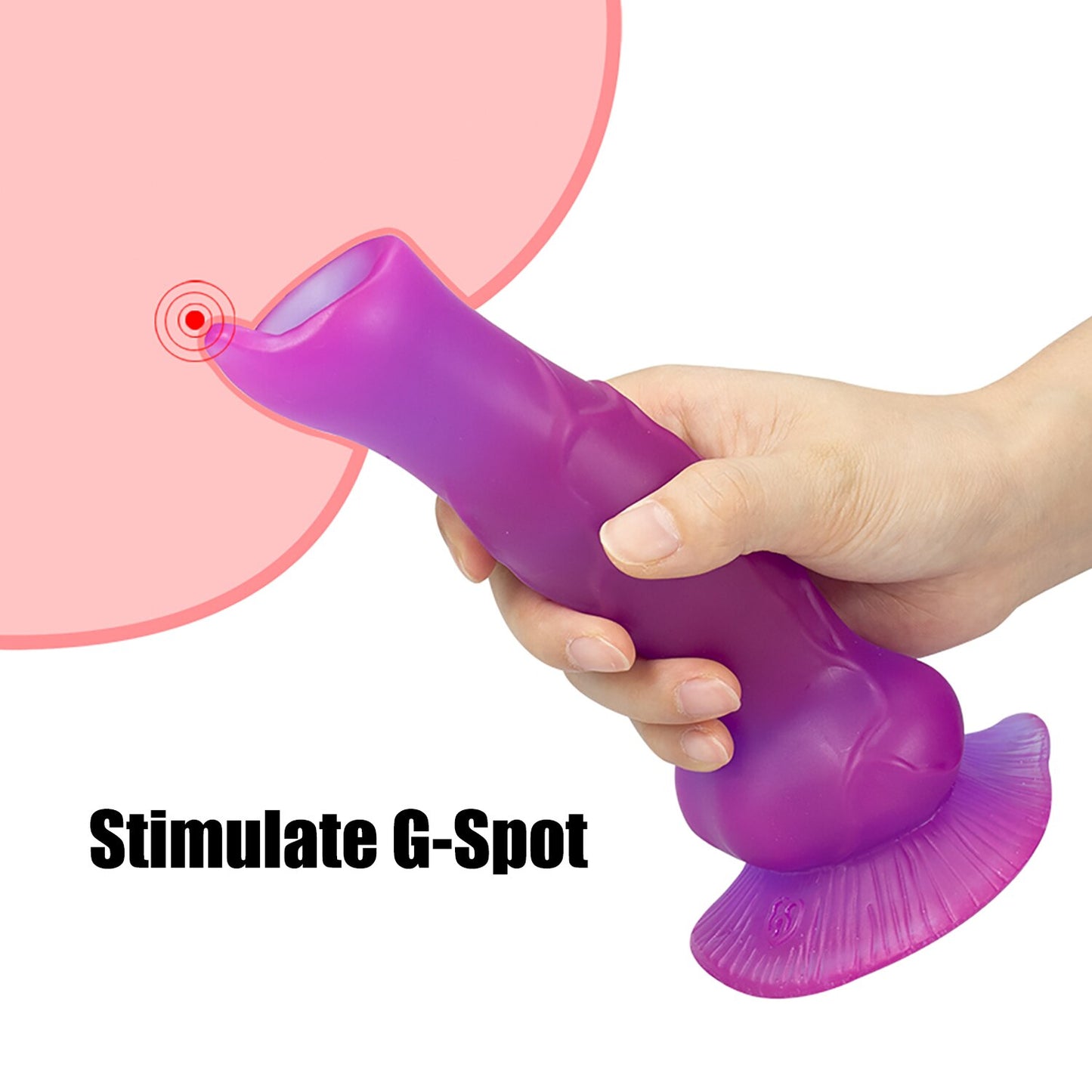 Simulation Dog Penis Huge Dildos Soft Anal Plug Phallus with Suction Cup Stimulate Vagina and Anus Big Dick Sex Toys for Women