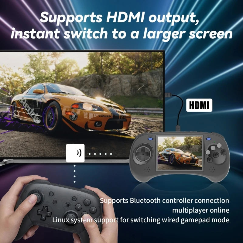 New Arrival  RG ARC-D Multi Languages Handheld Game Console 4-Inch IPS Touch Screen Linux / Android 11 System Portable Video Arcade 128G Computer Gaming Supplies