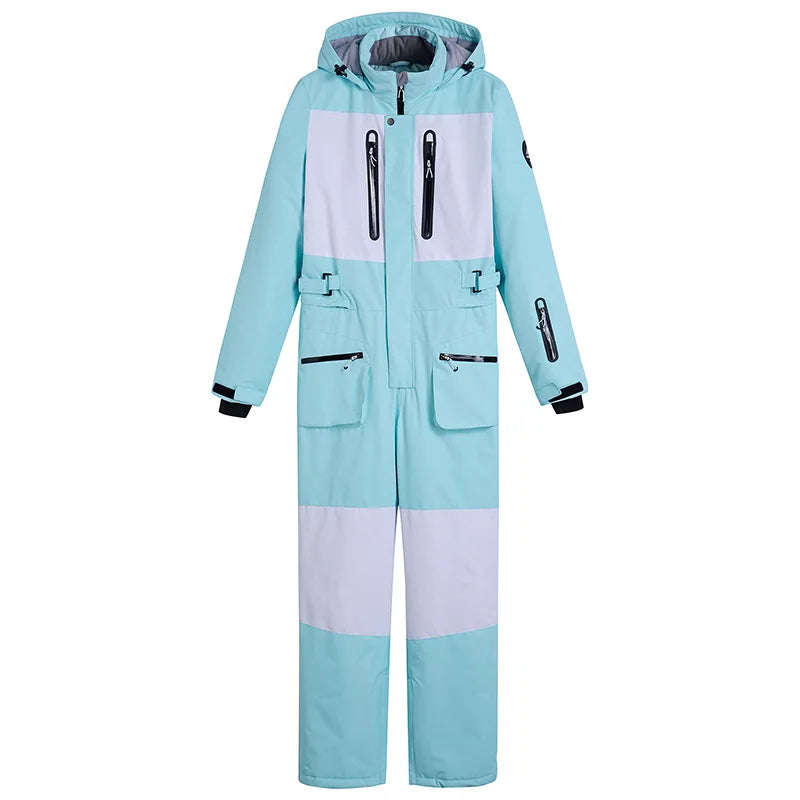NEW Arrivals 8 Colors  Winter Outdoor Windproof Waterproof Warm Snowboard Double-Board Women Men's One-piece Ski Suit Ski Jacket Ski Pants Jumpsuit Snowmobile Ski Center Suit Winter Sports Apparel Clothing Supplies
