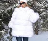NEW Arrivals 10 Colors S-5XL Plus Size Luxury Fox Fur Winter Outfit Faux Fur Jacket Women Fur Coat Outerwear Jackets Night Clubwear Evening Party Luxury Coats Ladies Winter Apparel Supplies