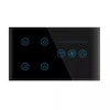 UK/AU/US/EU Plug Wi-Fi RF433 Smart Device Fan Light Switch APP Control TUYA Remote Various Speed Control Fan Lamp Wall Mounted Light  Switch Panel Home Office Lighting Supplies