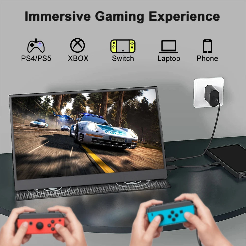 NEW Arrivals 15.6" 60HZ Full HD Dual Portable Monitor Laptop Portable IPS 1920 X 1080 16:9 LCD Display for Gaming