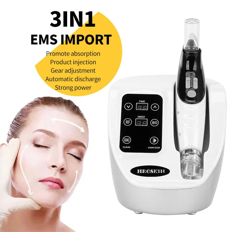 NEW Technology Hot Price Hair & Face Care 3 in 1  Electroporation Mesotherapy Gun Beauty Machine Face Neck Eyes Area Lifting Skin Tightening Anti-Aging System Women Beauty Salon Devices Skin Care Supplies