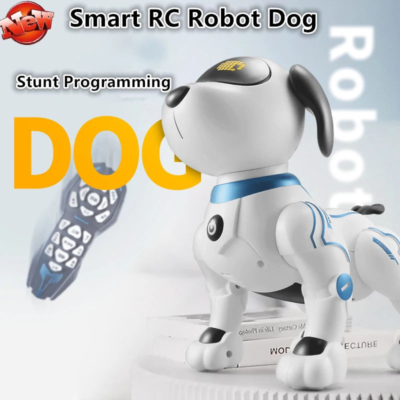 Programming Stunt Smart Robot Dog 2.4G 40mins Touch Sensor Early Education Toys Voice Dancing Music Handstand Bionic Robot Dog