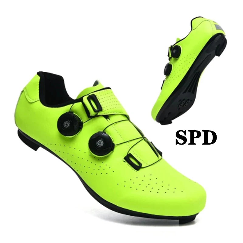 NEW 4 Colors Customizable Outdoor Mountain Bike Cycling Shoes Waterproof Carbon Breathable Casual Road Bicycle Shoes Colorful Reflective Women Men Sports Shoes