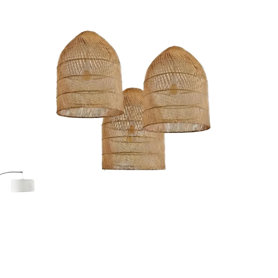 From Hanoi Vietnam Large Handmade Bamboo Pendant Light Shade Chandelier Asian Eco-Friendly for Outdoor Balcony Wedding Events Parties Garden Decoration