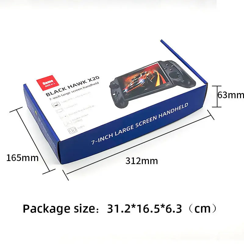 Hot Selling X20 Handheld Retro Video Games Console 16GB  7 Inch Screen Game Player Support Double Players