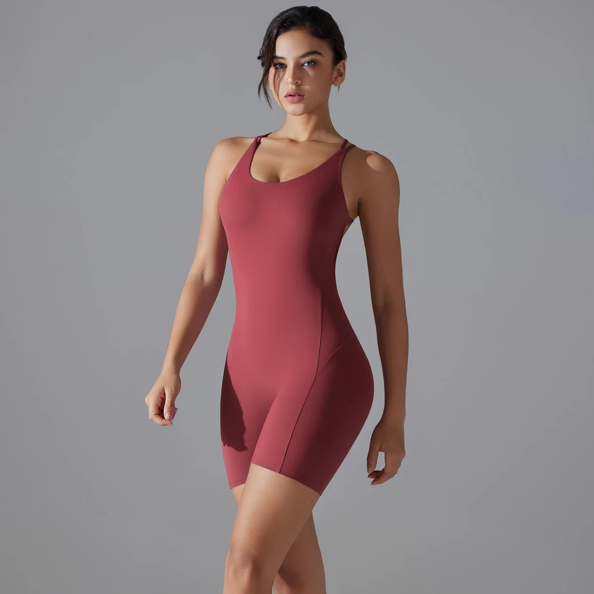 8 Colors S-XL One Piece Bodysuit Women Fast Dry Sexy Peach Butt Lift Yoga Fitness Beauty Back Gym Sports Yoga Jumpsuit Outdoor Running Cycling Sports Apparel Supplies.
