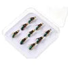 40 PCS Set Artificial Soft Bait Fishing Fly Kit for Lake with Jigs and Hooks Flies Lures Fishing Accessories Tools Set