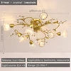 NEW Arrivals American Pastoral Ceiling Light Creativity Flower Living Room Dining Room Bedroom Home Decoration French Golden Ceiling Lamp Home Lighting Supplies