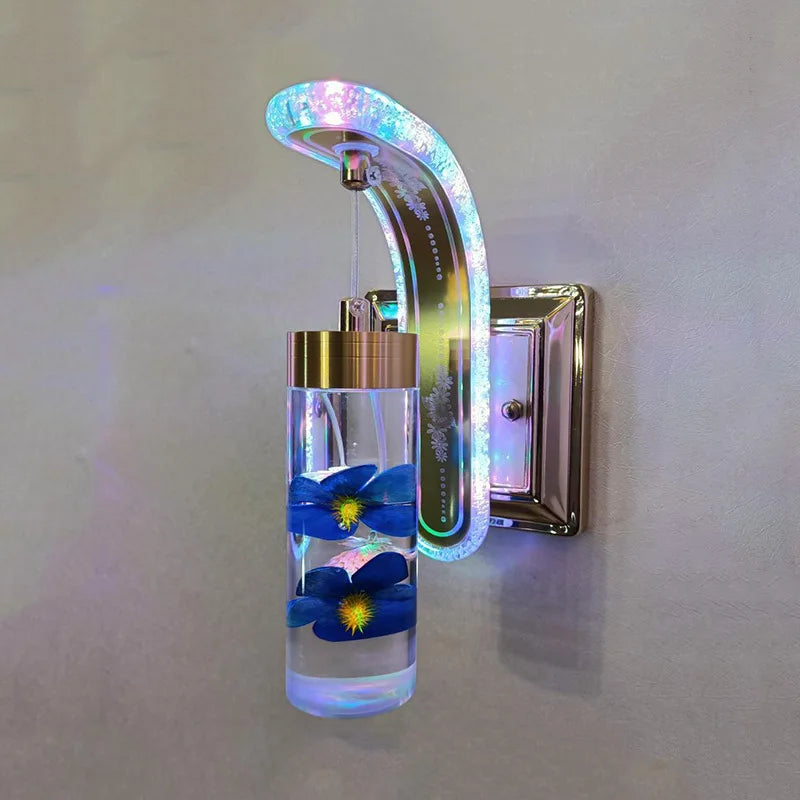 Home Lighting Art Decoration New Design Dry Flower Acrylic Wall Bracket Lights 15W 16 Models Corridor Wall-Mounted Art Decorative Lamps Home Lighting Accessories