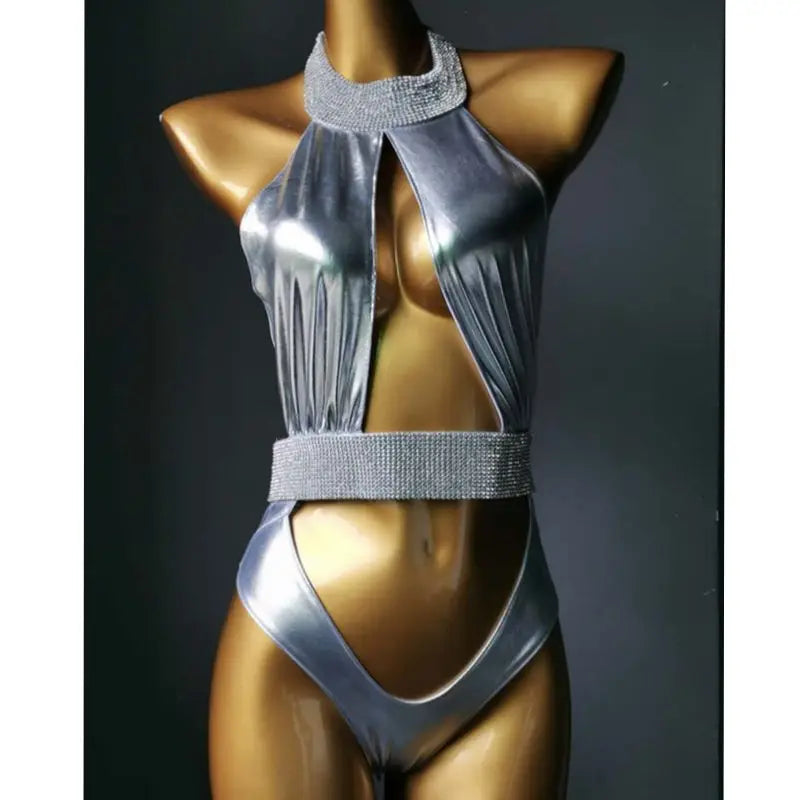 NEW Arrivals Women 4 Colors Luxurious Rhinestone Diamond Swimwear Sexy Ladies  Bling Stones Swimsuit Push Up Hot Selling Girls Ladies Sexy Beachwear