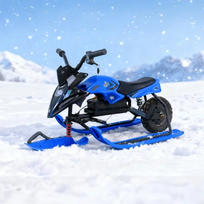 HOT SALE Green/Black/Gray Color 36V 500W Electric Snowmobile Adults Kids Snowmobile  - All-Terrain Ski + Track Drive Winter Sports Supplies