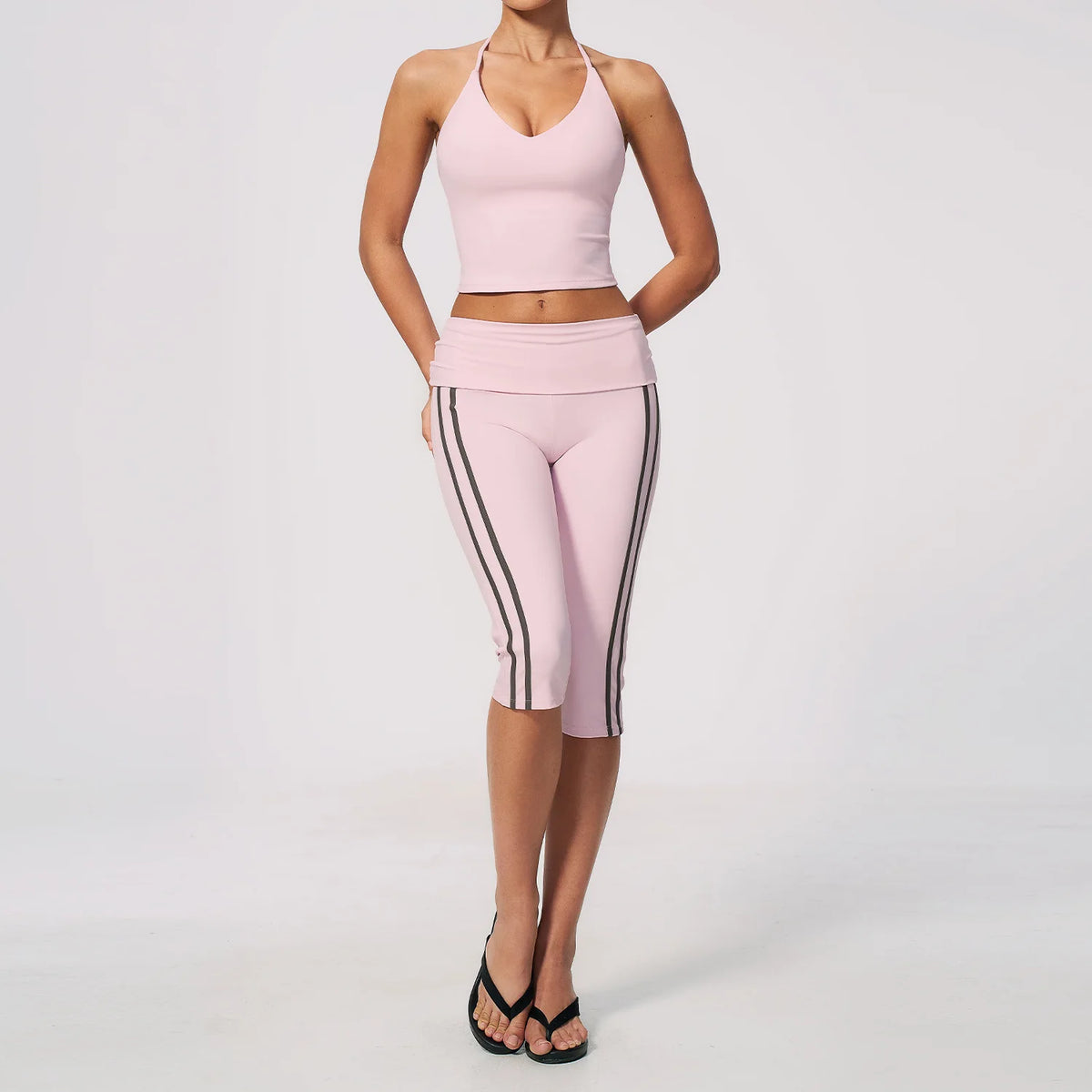 2 PCS Set 4 Colors S-XL  European American New Yoga Clothing Sports Outdoor Set Slim-Fit Beautiful Back Shockproof Breathable Suit Women's Sports Clothing Supplies