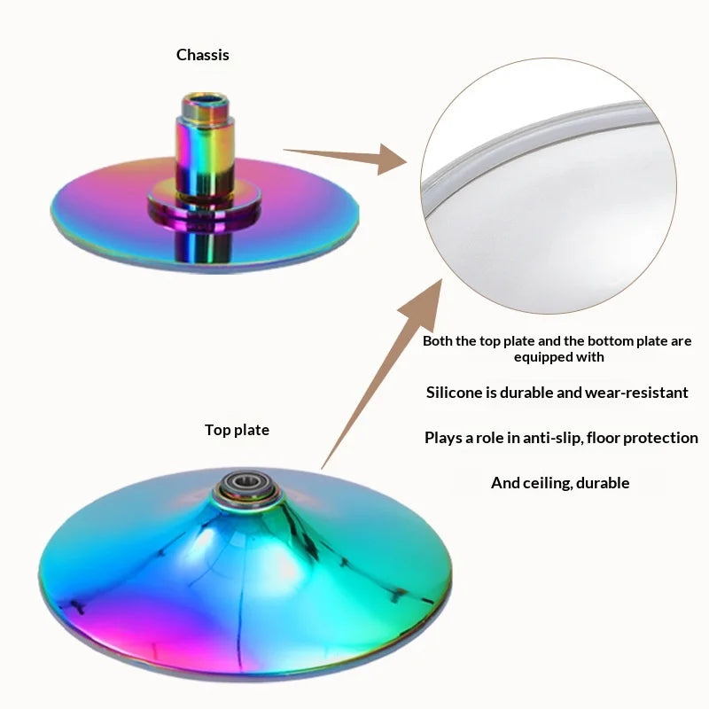 Home Dancing Studio 7 Colors +  Colorful Professional Dance Pole 45mm Premium Heavy Duty Stainless Steel Professional Grade Dancing 360 Rotation Adjustable Height