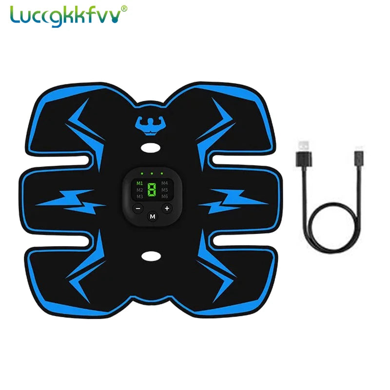 Smart EMS Wireless Muscle Stimulator Full Set Fitness Trainer Abdominal Training Electric Weight Loss Stickers Body Slimming Massager Sports Accessories Women Men Health Care Supplies