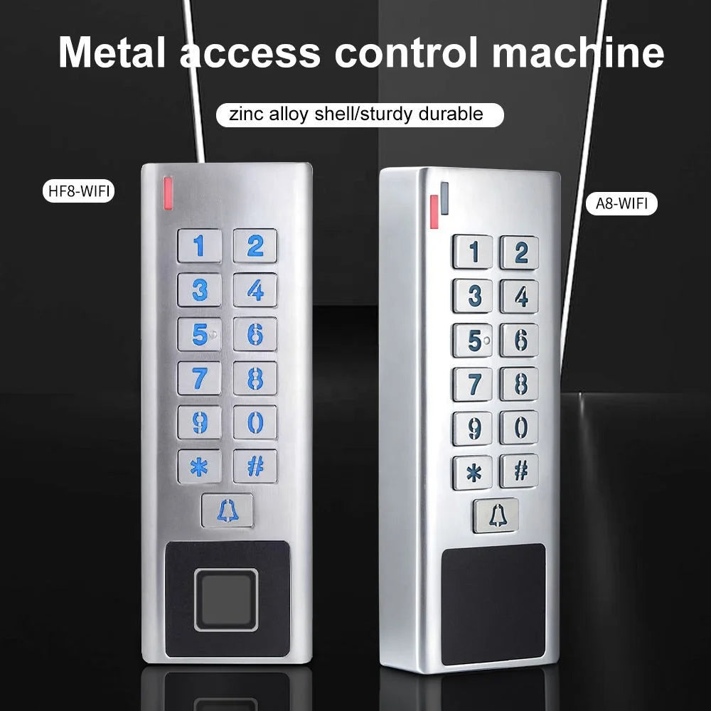 Home Villa Hotel Office Waterproof Standalone Metal Wi-Fi TUYA App Fingerprint RFID Access Control Keypad Digital Panel Password Access Controller Home Security Accessories