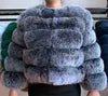 NEW Arrivals 10 Colors S-6XL Plus Size Women's Artificial Fur Jacket Versatile Faux Fur Short Jacket Outerwear Bomber Coats Evening Party Night Clubwear Coats Women Winter Apparel Supplies