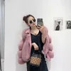 5 Colors Women High Level  Real Fox Fur Coat Sheepskin Leather  New Fashion  Winter Natural Evening Party Luxury Formal Clothes Women Outerwear Short Jackets
