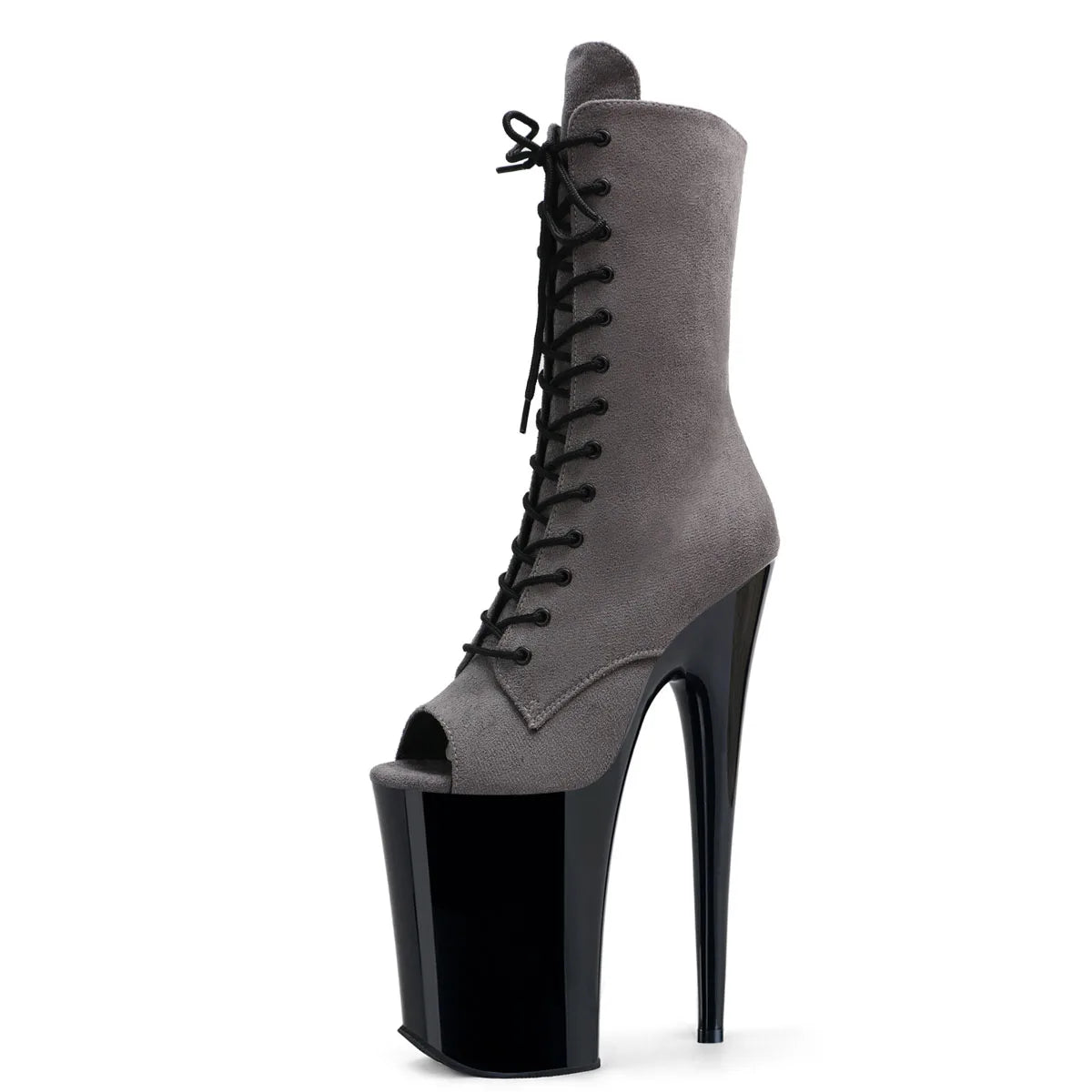 23cm 8 Colors Exotic Dancer Boots Thin High Heels Evening Party Platform Peep Toe Gladiator Sexy Fetish Leather Shoes Retro Pole Dance Gothic Fashion Nightclub Shoes
