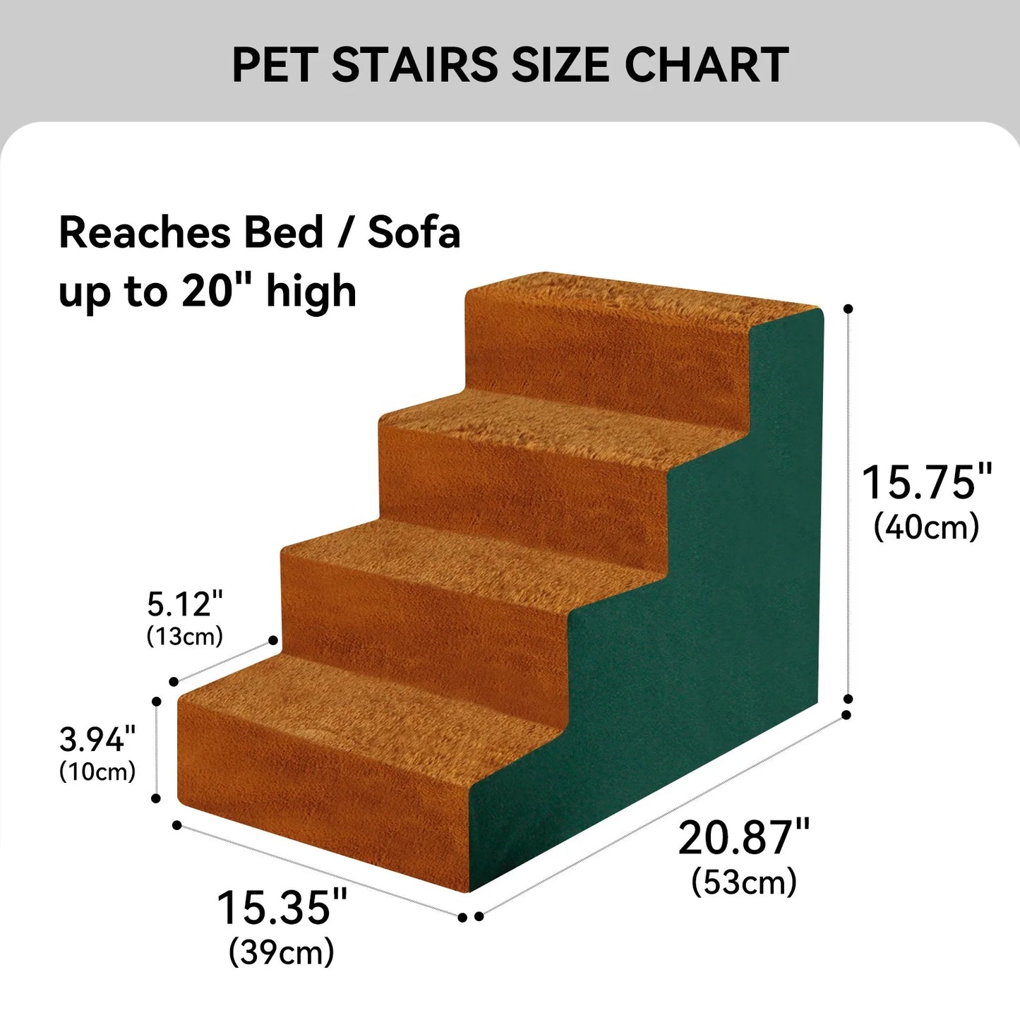 New Design 4 Floors Pet Ladder Assembled Disassembled Dog Stair with Four Layers Anti-Slip Cat Dog Ladders