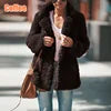 8 Colors S-5XL Plus Size Women's Double-Sided Fleece Jacket Long Sleeve Lapel Collar Thick Plush Warm Coat for Winter Autumn & Spring Casual Outerwear