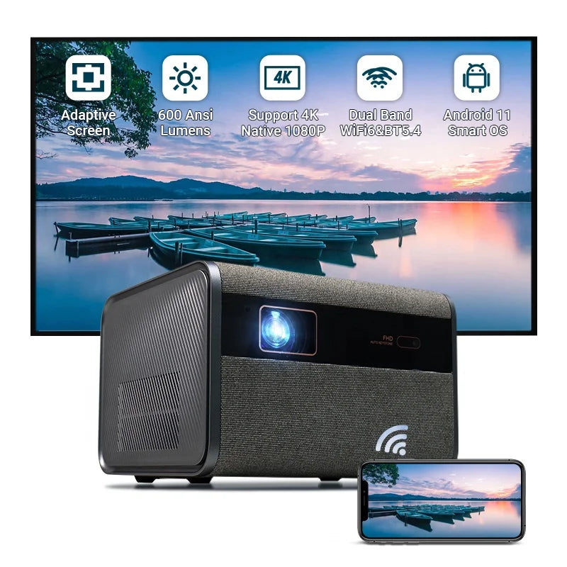 Home Top Quality Auto Focus Native 1080P Outdoor LCD Home Theater High Lumen 800ANSI HI-FI STEREO Portable Business Projector