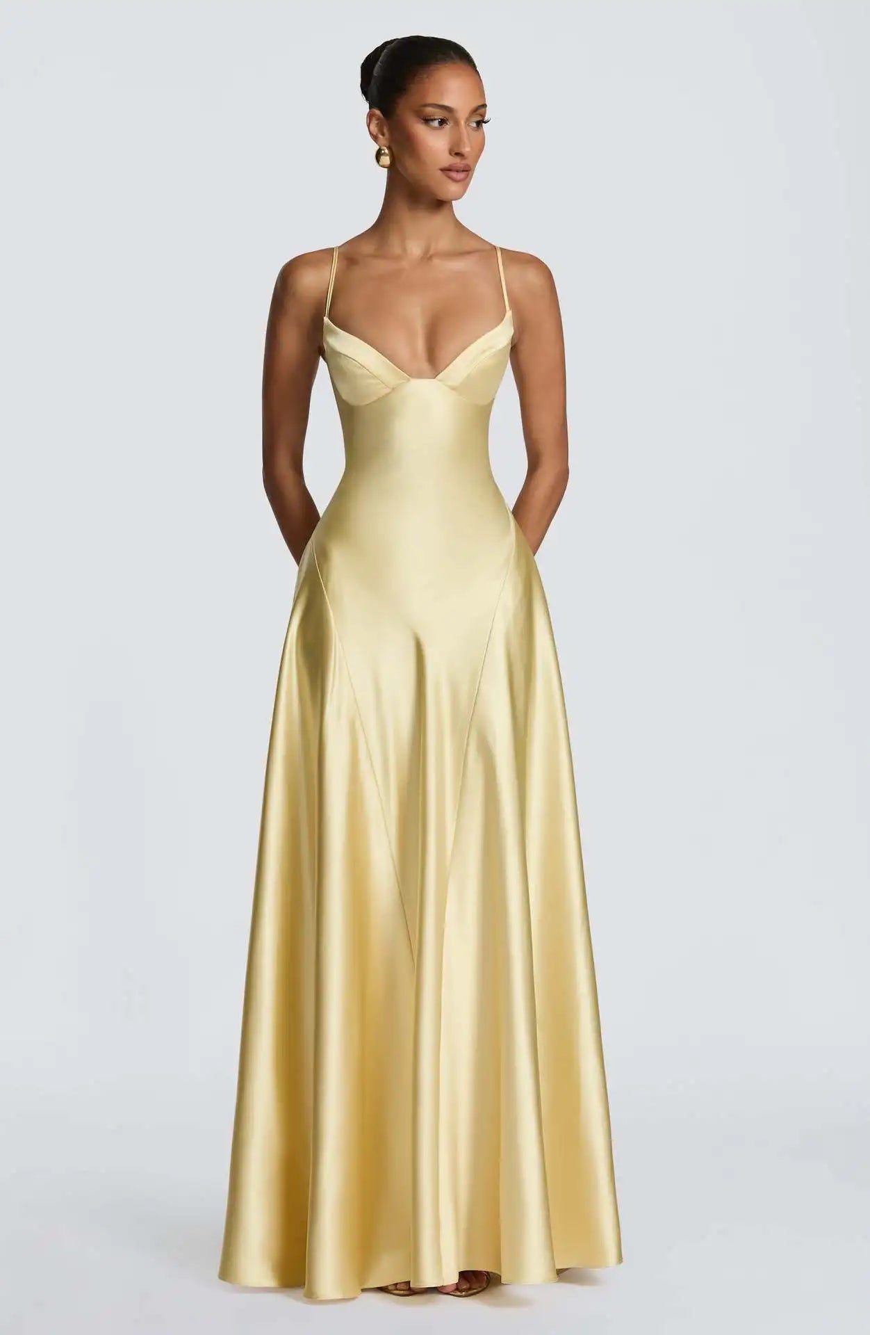 15 Colors Elegant Sling Women Spring Summer Dress Solid Sleeveless Off-Shoulder Slim Maxi Dresses  Lady Chic Evening Party Night Clubwear Prom Gown Ladies Luxury Clothing Supplies