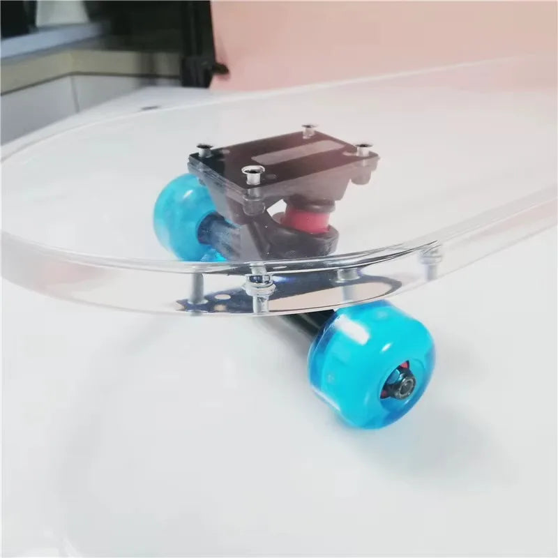 Top Quality Teenagers Transparent Acrylic Surf Skate Board Complete Surf Skateboard Outdoor Sport Activities Supplies