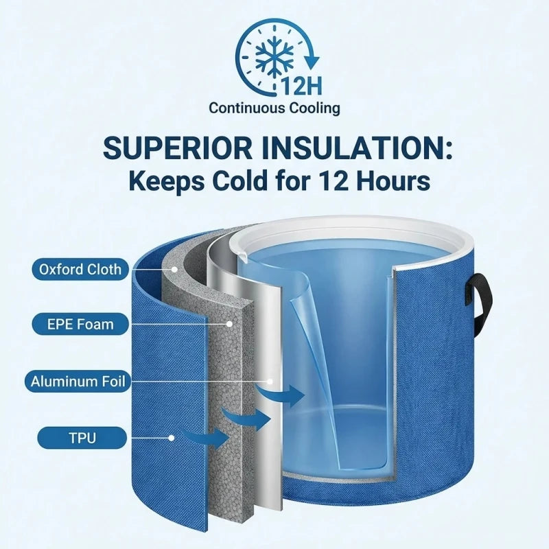 Portable Cold Therapy System with Leak Proof Cold Pad Cold Compression Machine with Reusable Ice Packs for Knee Shoulder Ankle Home Health Care Supplies