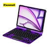 360 Rotating Transparent Magic Keyboard Case for iPad Pro 11-inch & Air 4/5/6 with RGB Backlit US Layout