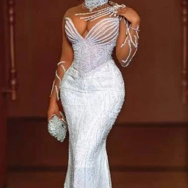 NEW Arrivals Women Luxury Wedding Dress White/Ivory Color New High Quality Custom Tube Top  Trailing Super Fairy Plus Size Wedding Evening Party Dress