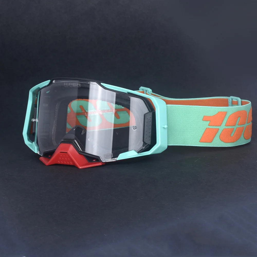 28 Colors New Upgrade Version Motocross Motorcycle Goggles Off-Road Quick Release Helmet Eyewear Can be Equipped with Myopia Glasses  Riding Skiing Glasses