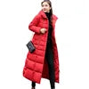 S-2XL 7 Colors New Fashion Women's Overcoat Parkas Winter Warmth Long Style Padded Coat Hooded Fur Collar Warm Zipper Casual Puffer Thicken Coat Ladies Winter Clothing Supplies