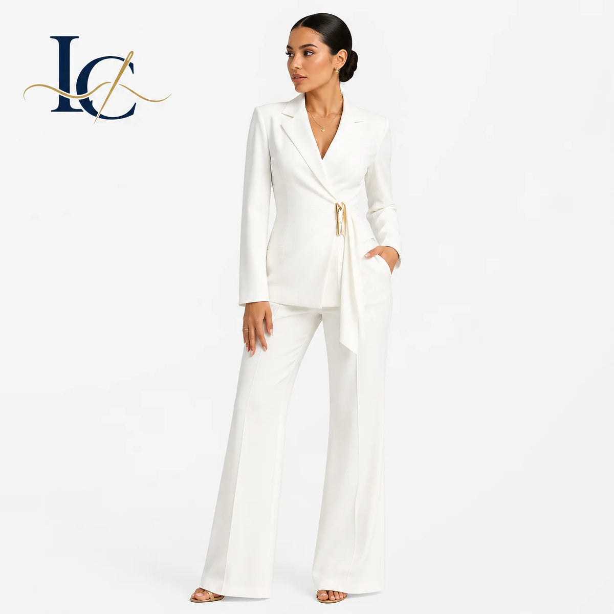 5 Colors Boutique HOT Sale 2 PCS Set Luxury Women Blazer Pants Set Elegant Formal Office Business Suit Ladies Luxury Clothing Supplies
