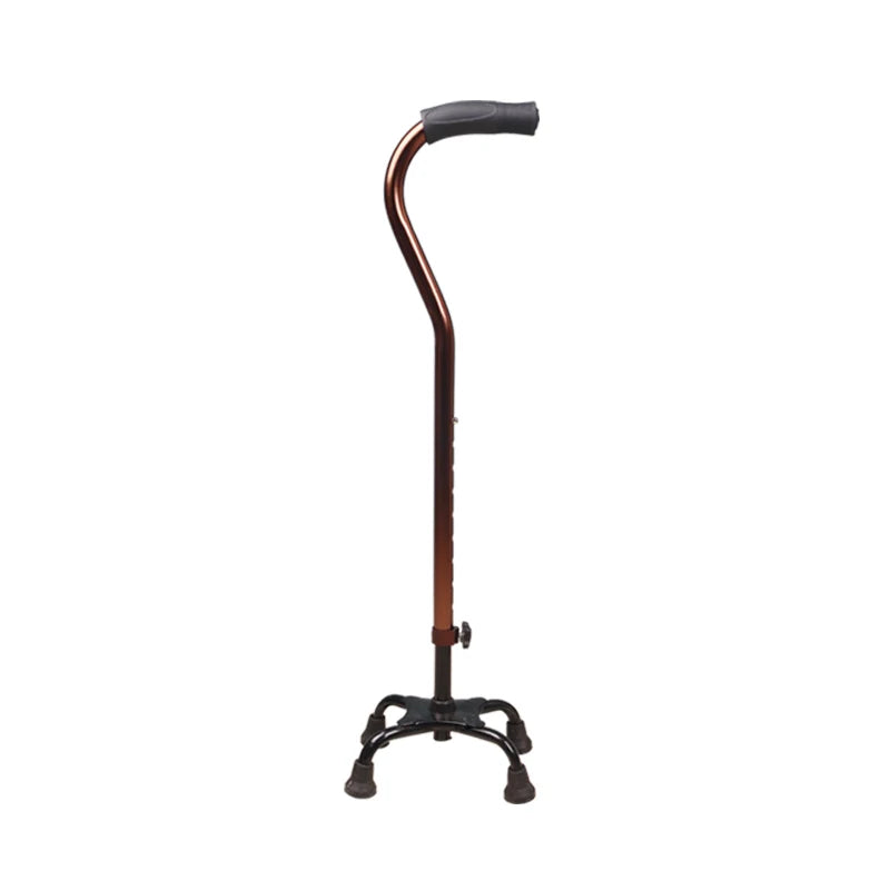 NEW Foldable Telescopic Walking Assistant Crutch Four Legged Walking Sticks for Elderly Disabled Paralyzed People Outdoor Hiking Mobility Tools