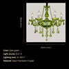 HOT SALE 8/15/18 Lights Villa Home Living Room Maria Theresa European Style Crystal Pendent Lamp Green Candle Lamp Luxurious Living Room Restaurant Bedroom KTV  Bar Art Decoration Lighting Supplies