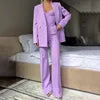 3 PCS Set Boutique HOT Sale Spring/Autumn  New Fashion Temperament Sexy Commuter Suit Corset Pants Jacket Women's Blazer Suit Ladies Sets Luxury Clothing Supplies.