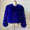 15 Colors S-2XL Luxurious Real Fox Fur Coat Women Cropped Natural Fur Jacket Customizable Real Fox Fur Coat Snow Outerwear Jackets Night Clubwear Prom Evening Party Winter Warm Ladies Luxury Apparel Supplies