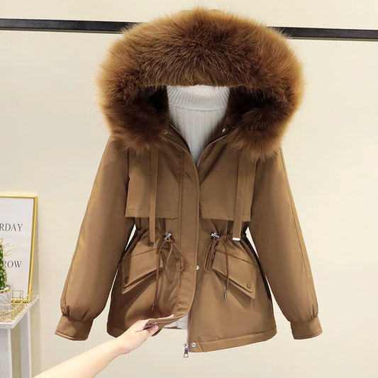 NEW Arrivals 8 Colors S-3XL Plus Size Winter New Pies to Overcome All the Women's Short Cotton-Padded Jacket Loose Coat Jacket Outerwear Coats Casual Streetwear Clothes Women Winter Apparel Supplies