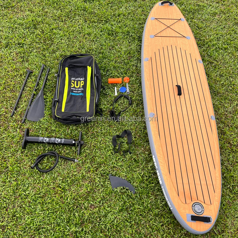 NEW Arrivals Carbon Fiber Stand-Up Paddle Board (SUP) Durable Inflatable with Pump Accessory Lake River Surfing Supplies